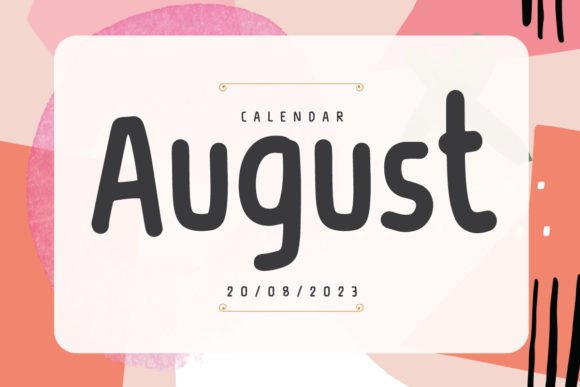 August Font: Elegance in Every Stroke