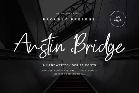 Austin Bridge: A Modern Script Font for Creative Projects