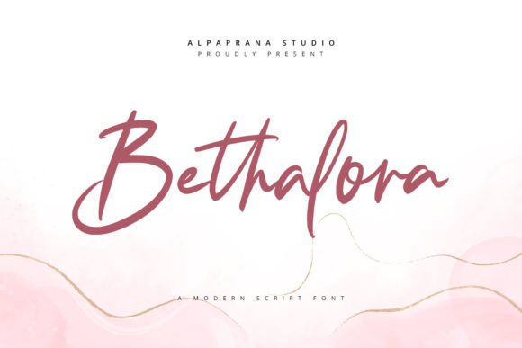 Bethalora: Elevating Creative Projects with Signature Script Typography