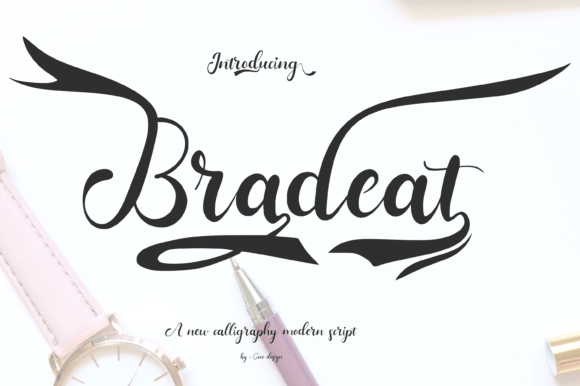 Bradeat Script: Elevate Your Visual Design with Modern Calligraphy