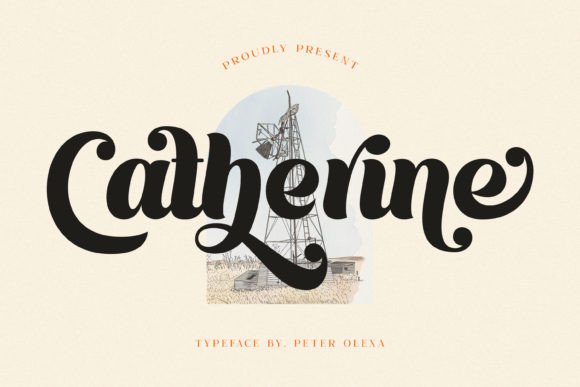 Catherine: A Script Font of Bold Elegance