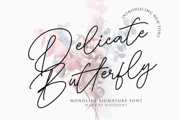 Delicate Butterfly: A Font of Harmonious Elegance