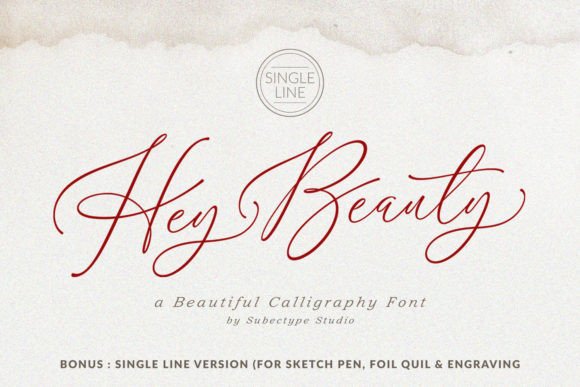 Elevate Your Visual Design with the Hey Beauty Script Font