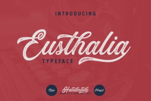 Eusthalia: A Script Font for Vintage Design