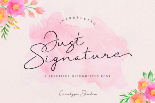 Just Signature: Elevate Your Design with Modern Script Typography