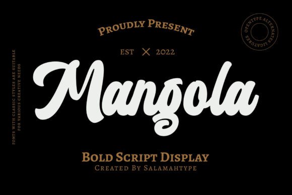 Mangola: Elevating Designs with a Bold Script Aesthetic