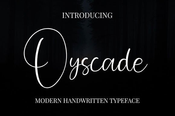 Oyscade: Elevate Your Visual Design with This Script Font