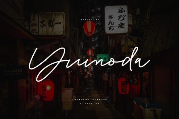 Yumoda: A Stylish Script Monoline Font for Modern Design
